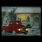LED Fiber Optic Retro Red Truck Christmas Wall Art